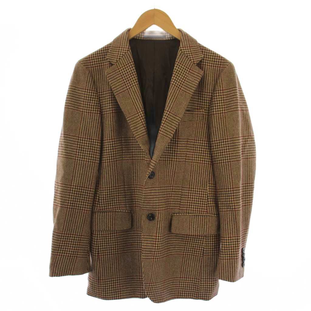 【中古】ディストリクト ユナイテッドアローズ District UNITED ARROWS Lovat ガンクラブチェック ツイード テーラードジャケット ウール 44 茶 1122-299-5441 /BM メンズ 【ベクトル 古着】 260311 7,800円