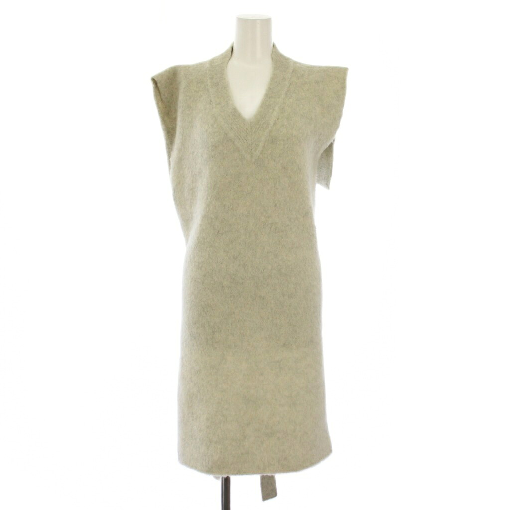 【中古】ジルサンダー JIL SANDER ベスト ニット ロング ウール ホワイト JSMR752006 /BM レディース 【ベクトル 古着】 260311