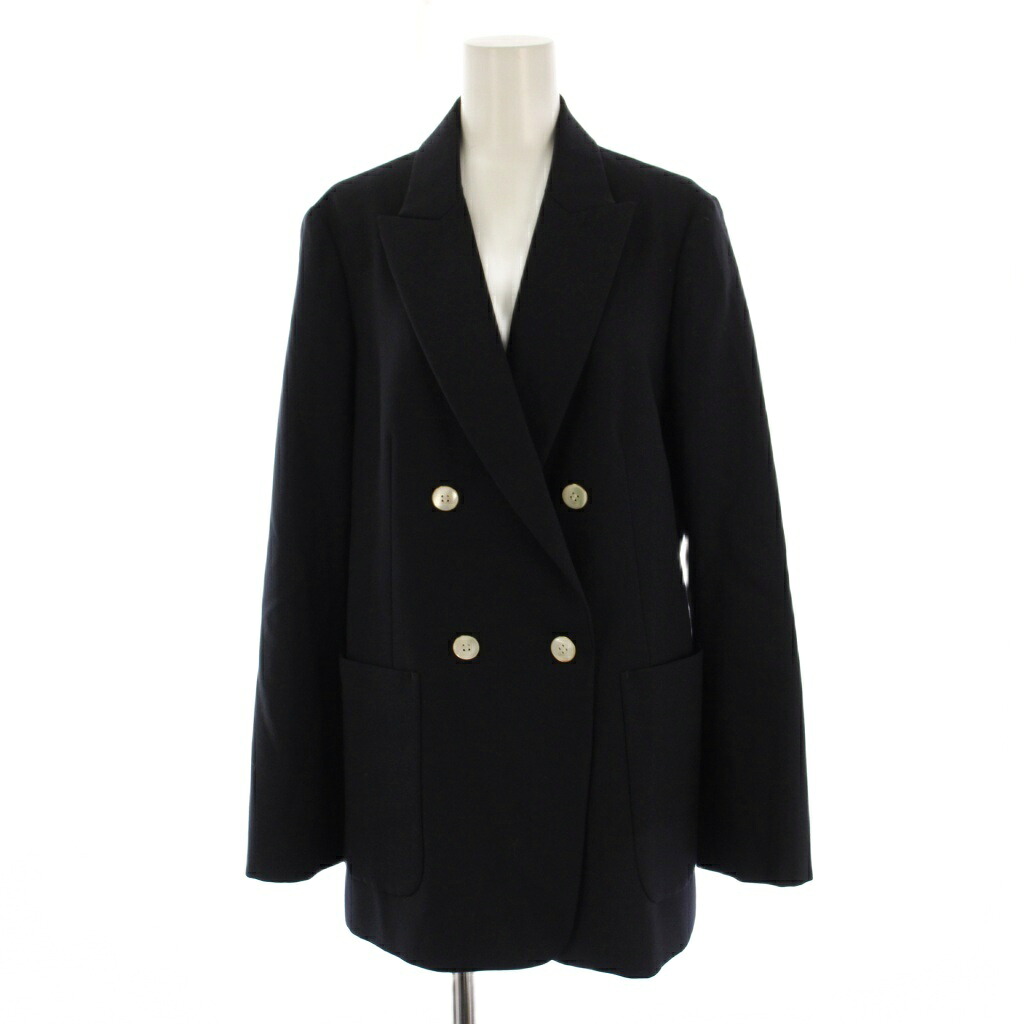 【中古】イエナ IENA ウールダブルブレストジャケット 36 黒 21010900531030 /BM レディース 【ベクトル 古着】 260311