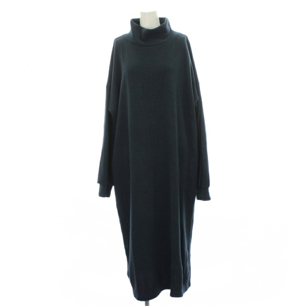 【中古】ジャーナルスタンダード ラックス JOURNAL STANDARD LUXE ワンピース 25aw リバージャージ F 紺 ネイビー ハイネック 長袖 無地 /GP レディース 【ベクトル 古着】 260306