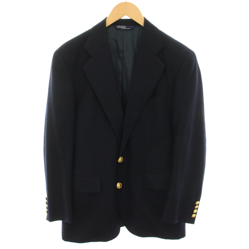 【中古】ポロ バイ ラルフローレン Polo by Ralph Lauren テーラードジャケット スポーツジャケット 紺ブレ アウター A6 紺 米国海軍 BZRLNA0003 /YT メンズ 【ベクター 古着】 260309