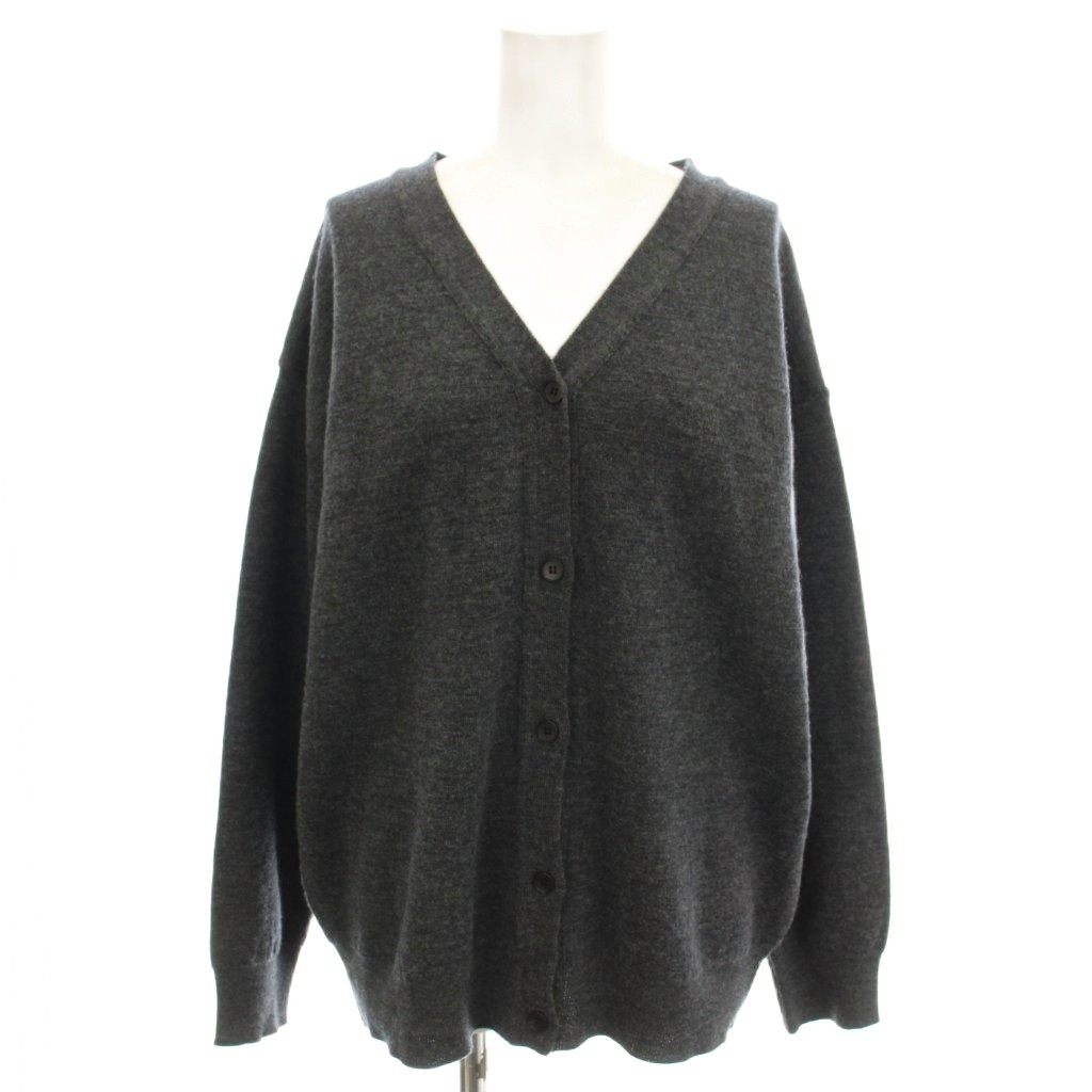 【中古】ウィムガゼット Whim Gazette 25AW ミラノリブカーディガン ニット ウール F グレー WGZ1052305A0005 /☆G レディース 【ベクトル 古着】 260310