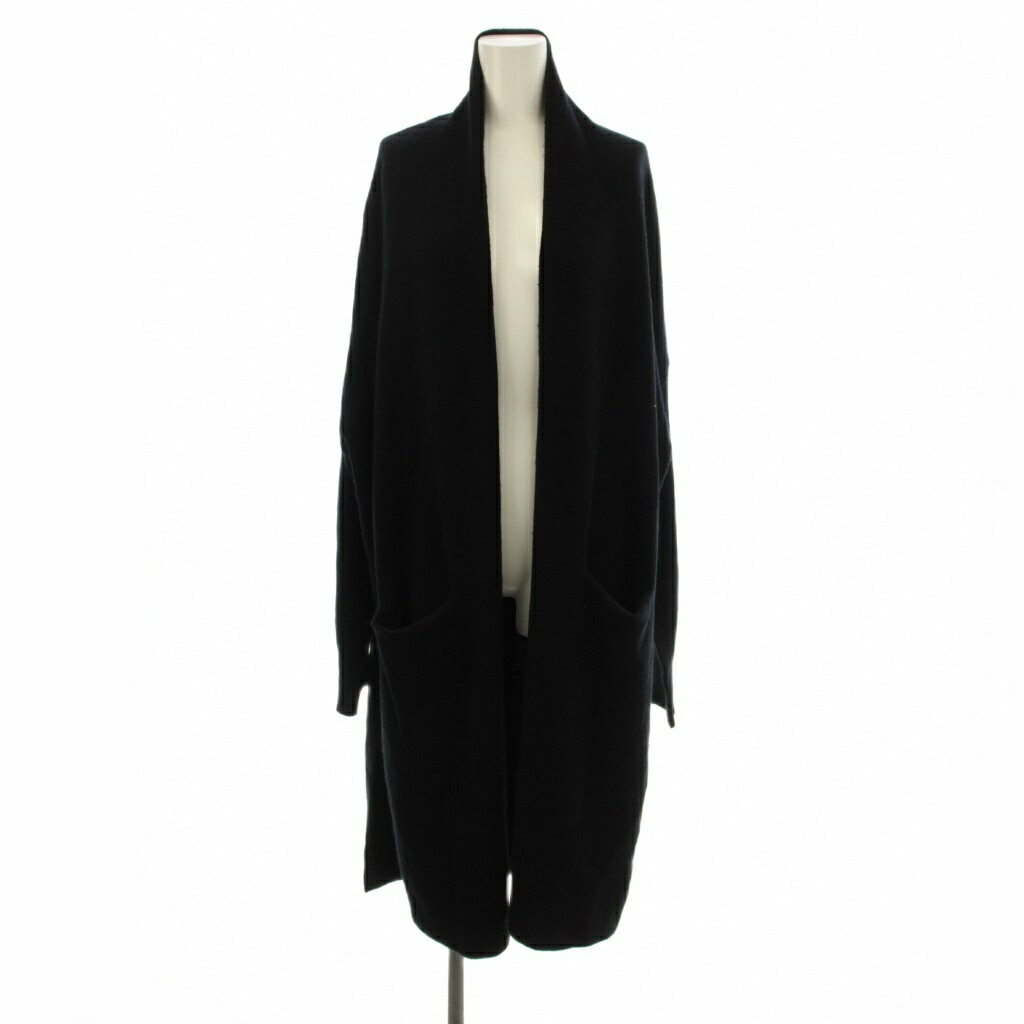 【中古】エンフォルド ENFOLD ロングジレー 羊毛 38 黒 黒いこと 長袖 無地 肩かけ色つや 300CA370-1200 /JP レディース 【ベクター 古着】 260313