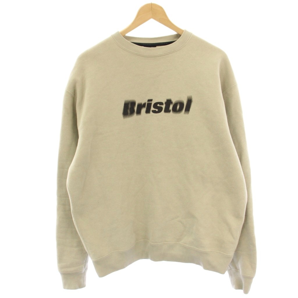 【中古】エフシーレアルブリストル F.C.Real Bristol FCRB 裏起毛汗水 調教師 長袖 ロゴタイプ刷り上げる S ベージュ FCRB-242094 /HN メンズ 【ベクター 古着】 260319