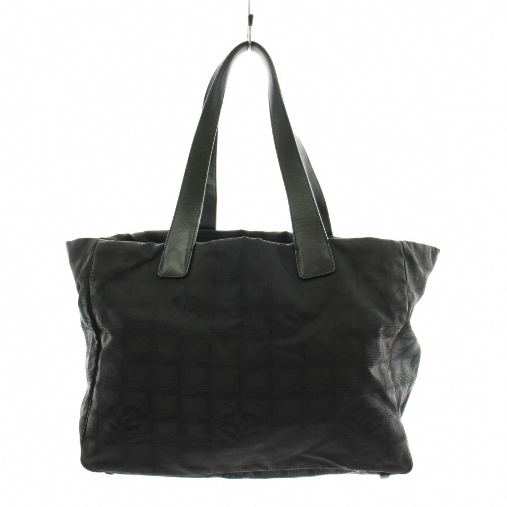 【中古】シャネル CHANEL ニュートラベルライン ハンドバック トートバッグ ナイロン なめし革 6番台 黒 黒いこと /AN18 ■OH レディース 【ベクター 古着】 260319