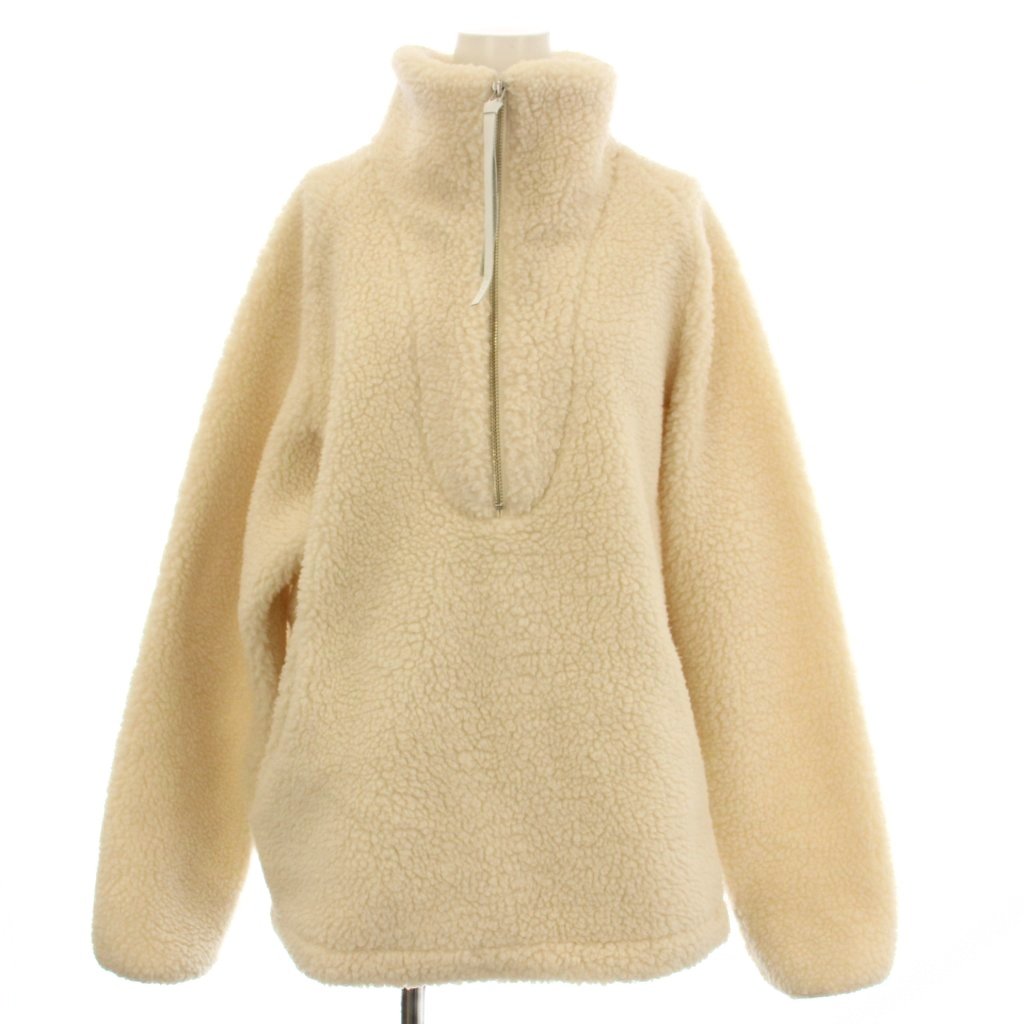 【中古】未使用品 イナフ ENOF fleece half zip jacket ハーフジップ ボアジャケット フリース 1 アイボリー EN25PO04 /☆G レディース 【ベクトル 古着】 260317