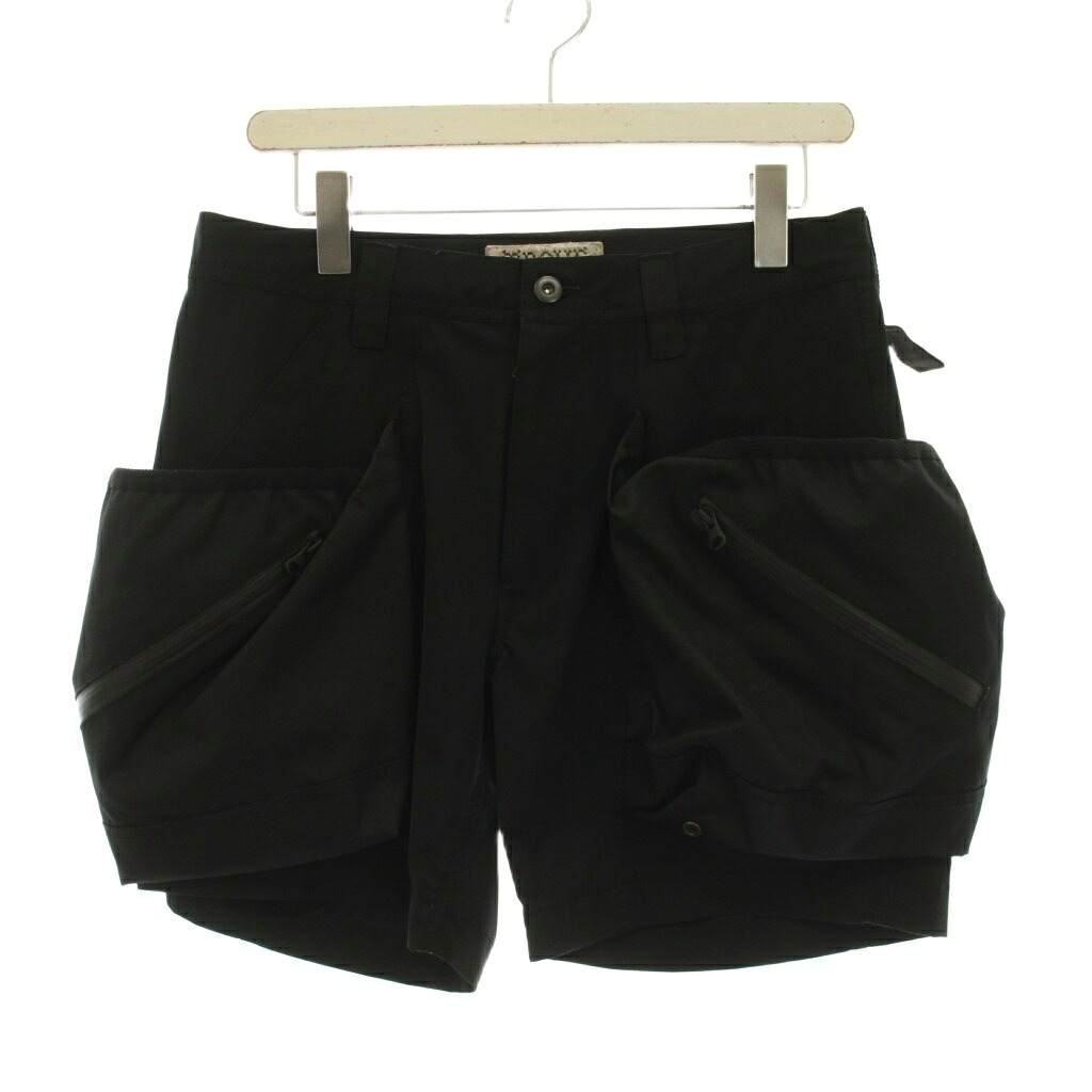 【中古】トローヴ TROVE 岡部文彦 BIG POCKET SHORTS ビッグポケット ショートパンツ 1 黒 56PAM00A4S /YM メンズ 【ベクトル 古着】 260317