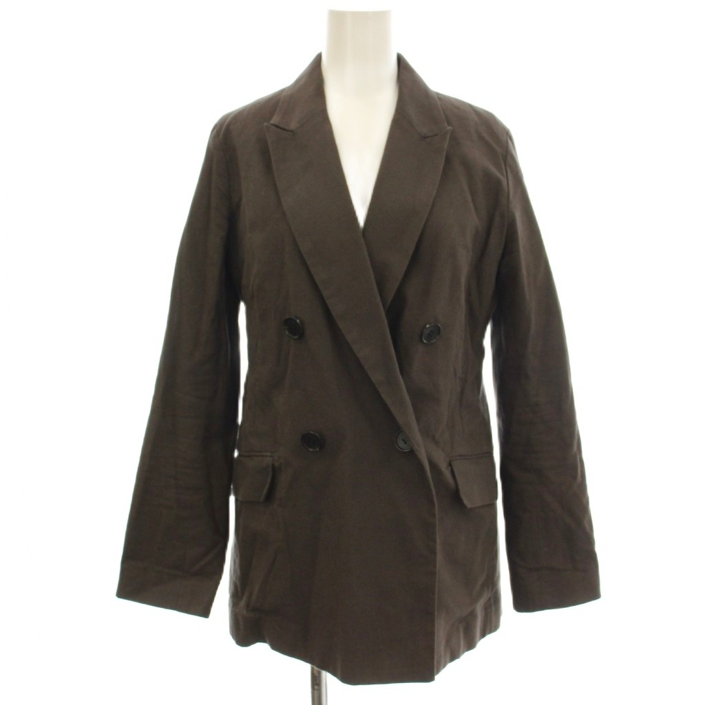 【中古】ノーク N.O.R.C NORC テーラードジャケット ダブル 1 茶 ブラウン 313178－9211 /☆G レディース 【ベクトル 古着】 260317