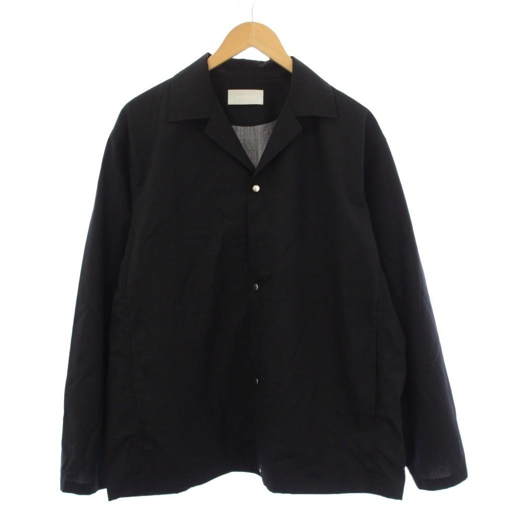 【中古】パラトレイト paratrait 24SS 3L LIGHT WOOL AGENT BLOUSON ジャケット ウール 02 ブラック PT24S054 /BM メンズ 【ベクトル 古着】 260317