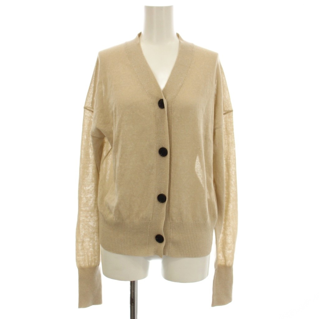 【中古】シンゾーン Shinzone LINEN CARDIGAN リネン カーディガン ニット FO ベージュ 23MMSNI02 /☆G レディース 【ベクトル 古着】 260317