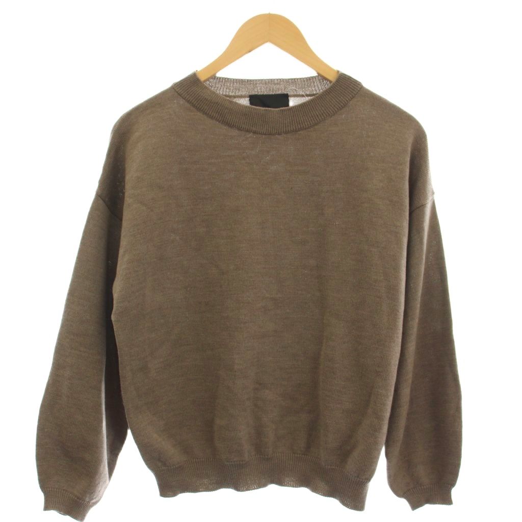 【中古】ロベルトコリーナ ROBERTO COLLINA ニット 長袖 ウール S ベージュ F08501BO /☆G レディース 【ベクトル 古着】 260319
