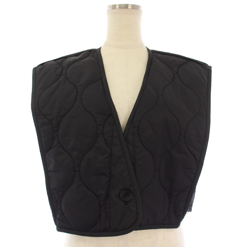 【中古】トゥデイフル TODAYFUL Quilting Short Vest 中綿ベスト キルティング F 黒 ブラック 12320107 /TK レディース 【ベクトル 古着】 260320
