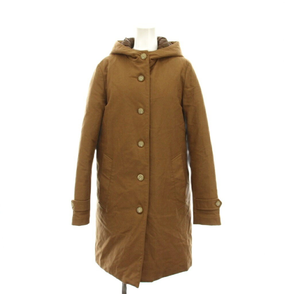 【中古】マッキントッシュ MACKINTOSH 落ち込む厚地の外套 ロング ボンネット付き添い人 アウター 34 赤銅色 /YM レディース 【ベクター 古着】 260323