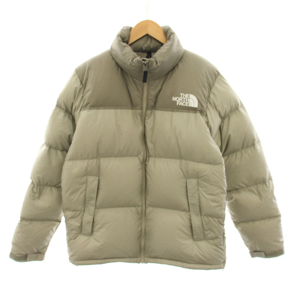 【中古】ザノースフェイス THE NORTH FACE ヌプシジャケット NUPTSE JACKET 落ち込む上衣 アウター ロゴタイプ刺しゅう L 薄墨色 ND92335 /YT メンズ 【ベクター 古着】 260324