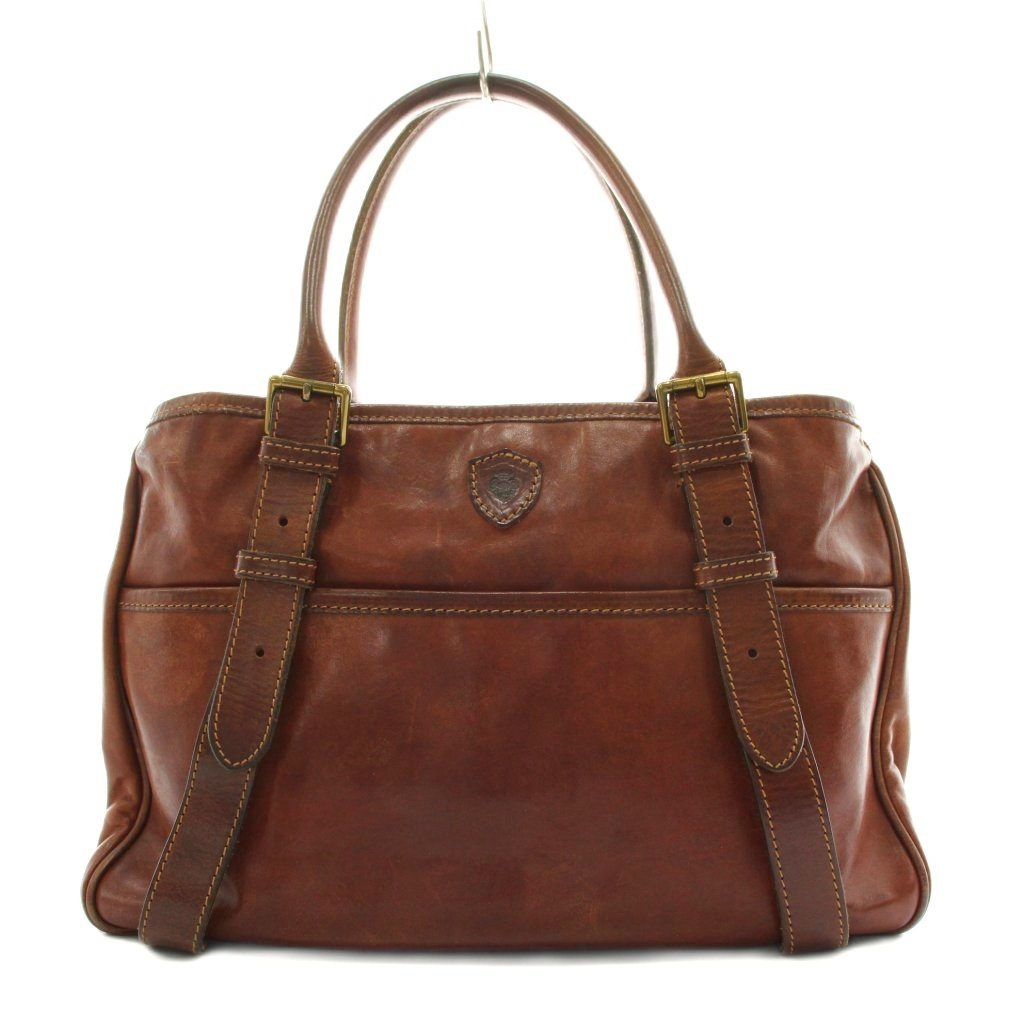 【中古】フェリージ Felisi ハンドバッグ トートバッグ レザー 茶 ブラウン 01-68 /AN24 レディース 【ベクトル 古着】 260327
