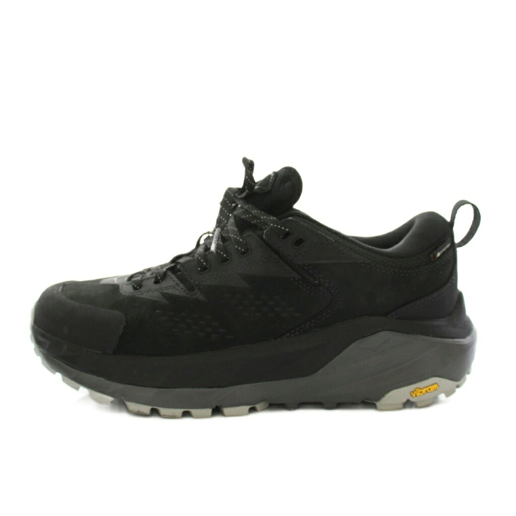 【中古】ホカオネオネ HOKA ONE ONE カハローゴアテックスTP KAHA LOW GTX TP スニーカー シューズ スエード レザー ビブラムソール US W 9 黒 ブラック 1150913F /YT メンズ レディース 【ベクトル 古着】 260402