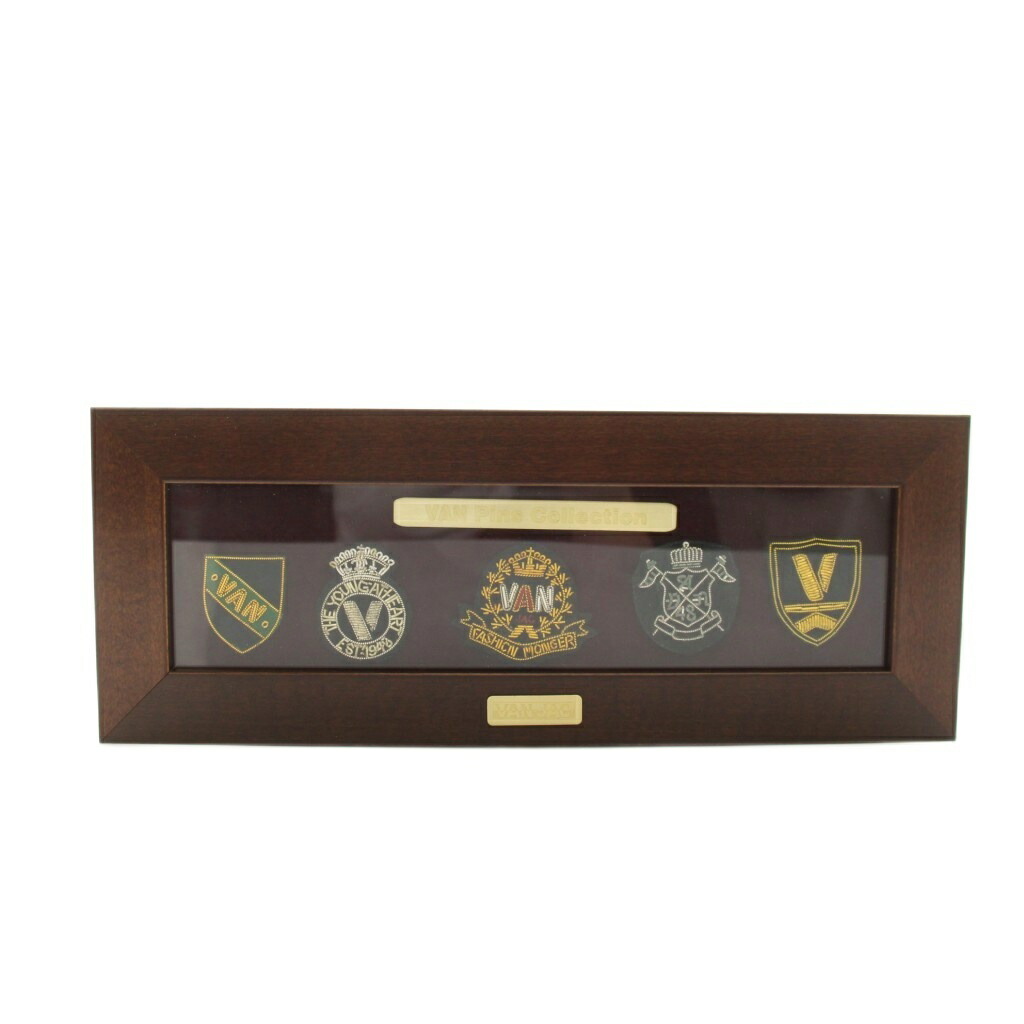 【中古】キャラバン ヂャケット VAN JAC ピンズ 寄せ合わせ Pins Collection ピン徽章仕掛ける 5点仕掛ける 紋章 茶 赤銅色 ゴールド色つや /YT 余分の物 【ベクター 古着】 260402