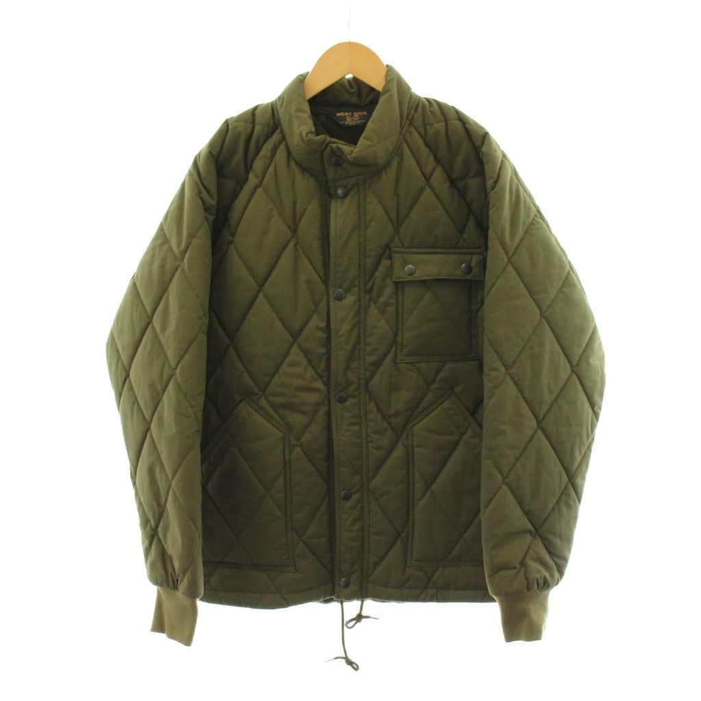 【中古】未当て嵌める品 酉の方角 ライド WEST RIDE 中綿上衣 キルティング アウター L カーキ /AN45 メンズ 【ベクター 古着】 260401
