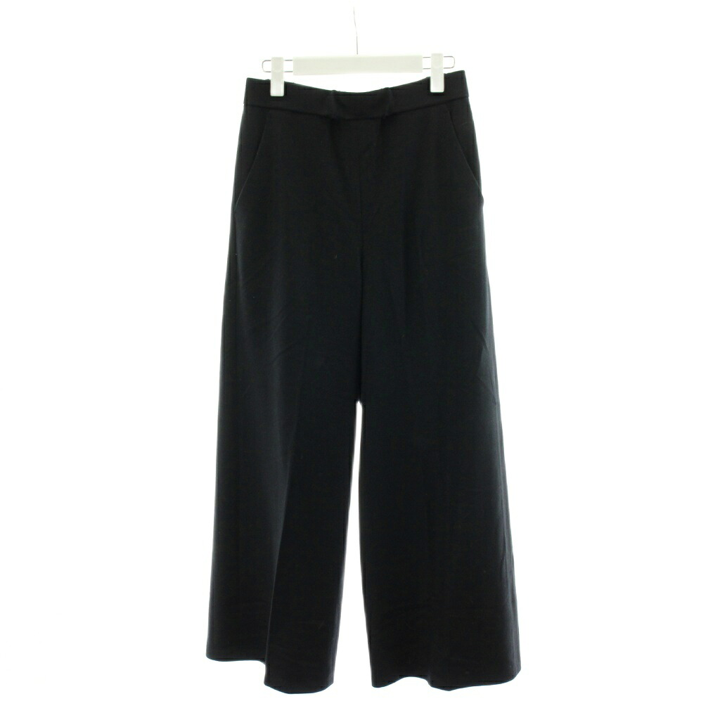 【中古】セオリーリュクス theory luxe 25AW Libra Tamira Pant イージーパンツ ワイドパンツ ウール 40 黒 ブラック 5306460 /AN60 レディース 【ベクトル 古着】 260402
