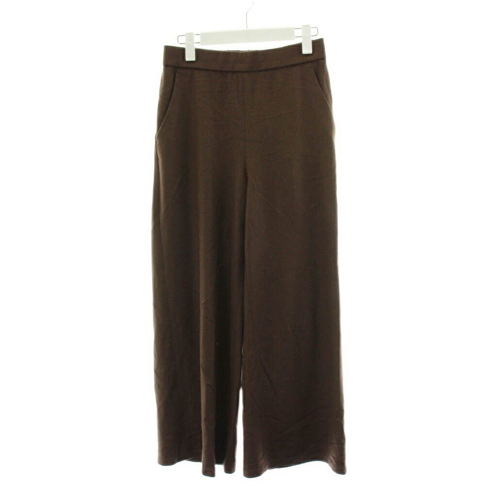 【中古】セオリーリュクス theory luxe 25AW Libra Tamira Pant イージーパンツ ワイドパンツ ウール 38 茶 ブラウン 5306460 /AN61 レディース 【ベクトル 古着】 260402