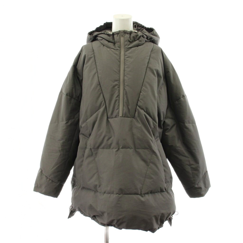 【中古】マチャット MACHATT アノラックダウンコート ロング丈 フード アウター F グレー 25020307 /AN56 レディース 【ベクトル 古着】 260402｜ブランド古着ベクトルプレミアム店
