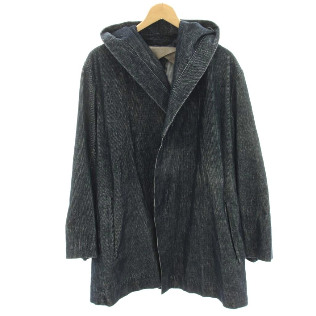 【中古】タキザワナルミ TAKIZAWA NARUMI ジャケット フード オーバーサイズ 紺 ネイビー /HN レディース 【ベクトル 古着】 260406