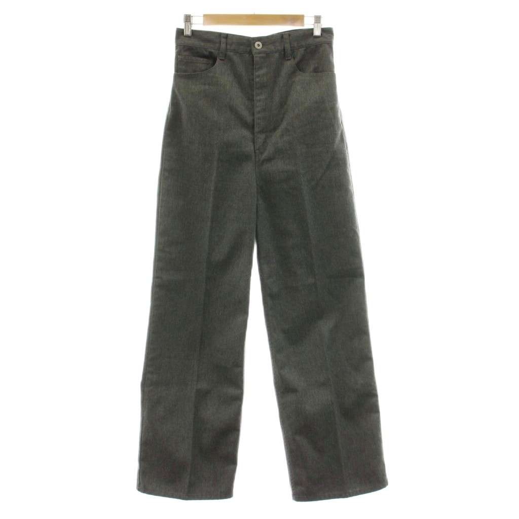 【中古】エーピーストゥディオ AP STUDIO 24SS Empire line PT エンパイアラインパンツ ハイウエスト ジップフライ 36 グレー 24030586225010 /KU レディース 【ベクトル 古着】 260413