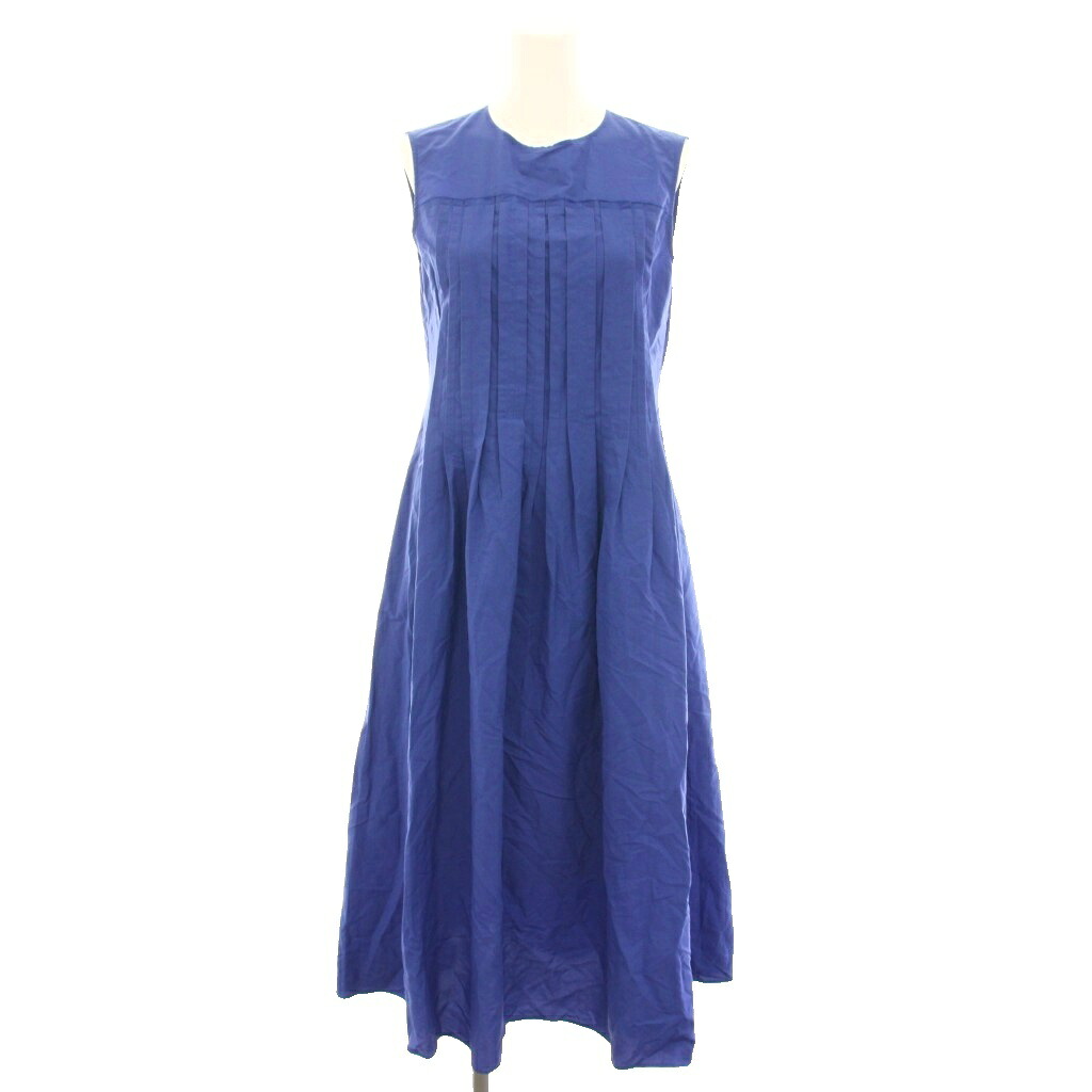 【中古】アナイ ANAYI 24AW ナイロンタスランベアタックワンピース ロング ノースリーブ ペチコート 36 青 ブルー 10242714040 /YT レディース 【ベクトル 古着】 260409