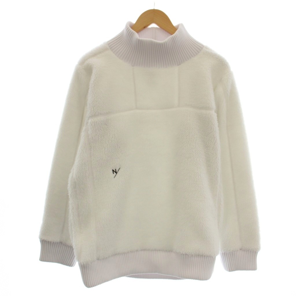 【中古】NEUTRAL WORKS ニュートラルワークス フリースフルー ボアコモア トレーナー ハイネック M 白 ホワイト KSU22320 /☆G メンズ 【ベクトル 古着】 260409