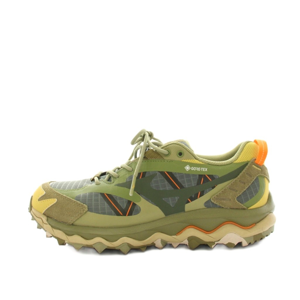 【中古】ミズノ MIZUNO ウェーブムジン TL GTX WAVE MUJIN TL GTX スニーカー シューズ スエード メッシュ カモフラ柄 迷彩柄 US6.5 カーキ D1GG230801 /YT レディース 【ベクトル 古着】 260410