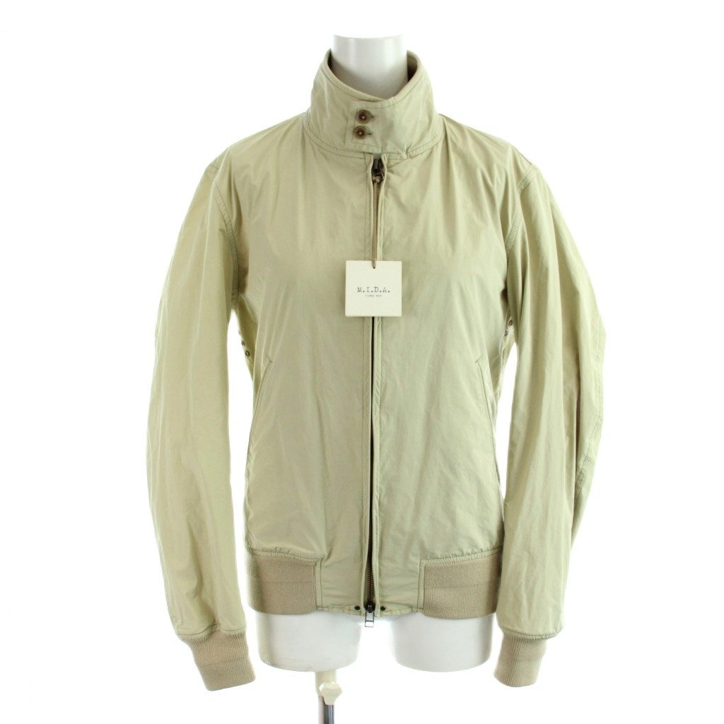 【中古】未当て嵌める品 ミダ M.I.D.A. 上衣 上衣 厚地の外套 44 ベージュ 無地 照明ランプ色合い 長袖 M171201 /AP レディース 【ベクター 古着】 260415 レディースファッション-コート・ジャケット