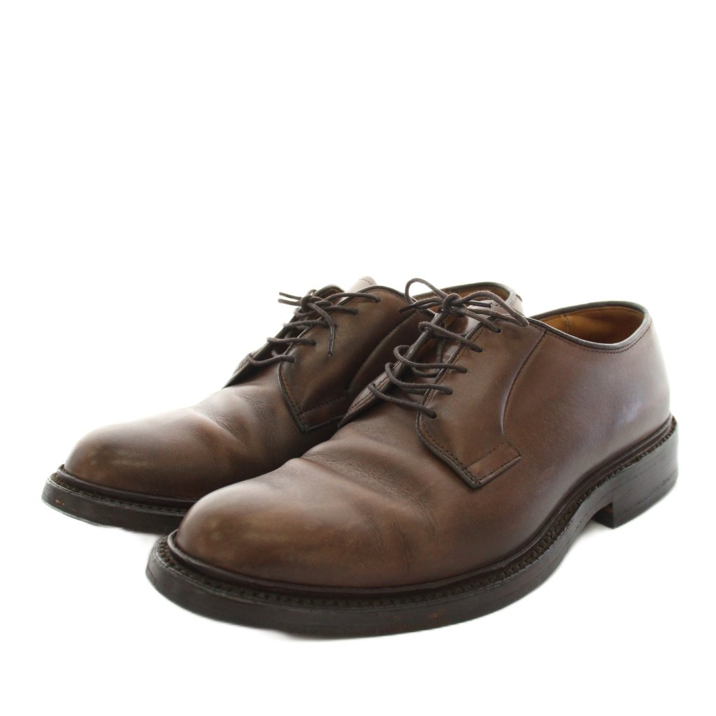 【中古】アレンエドモンズ Allen Edmonds 2002SS リーズ Leeds ドレスシューズ ビジネスシューズ チリバーニッシュドカーフ Chili Burnished Calf プレーントゥ 6.5 茶 ブラウン 9571 /YT メンズ 【ベクトル 古着】 260414｜ブランド古着ベクトルプレミアム店