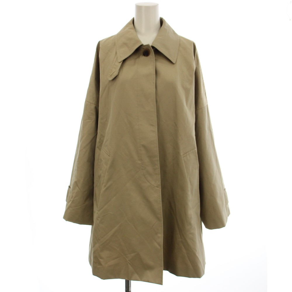 【中古】スピック&スパン Spick&Span 26SS T/C ギャバステンカラーハーフコート ステンカラー コート 36 ベージュ 26020200801010 /☆G レディース 【ベクトル 古着】 260423｜ブランド古着ベクトルプレミアム店