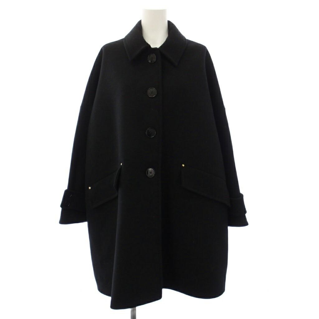 【中古】マッキントッシュ MACKINTOSH HUMBIE ショートコート ステンカラーコート 4 黒 L212MO1007IEF2K /KH レディース 【ベクトル 古着】 260427｜ブランド古着ベクトルプレミアム店