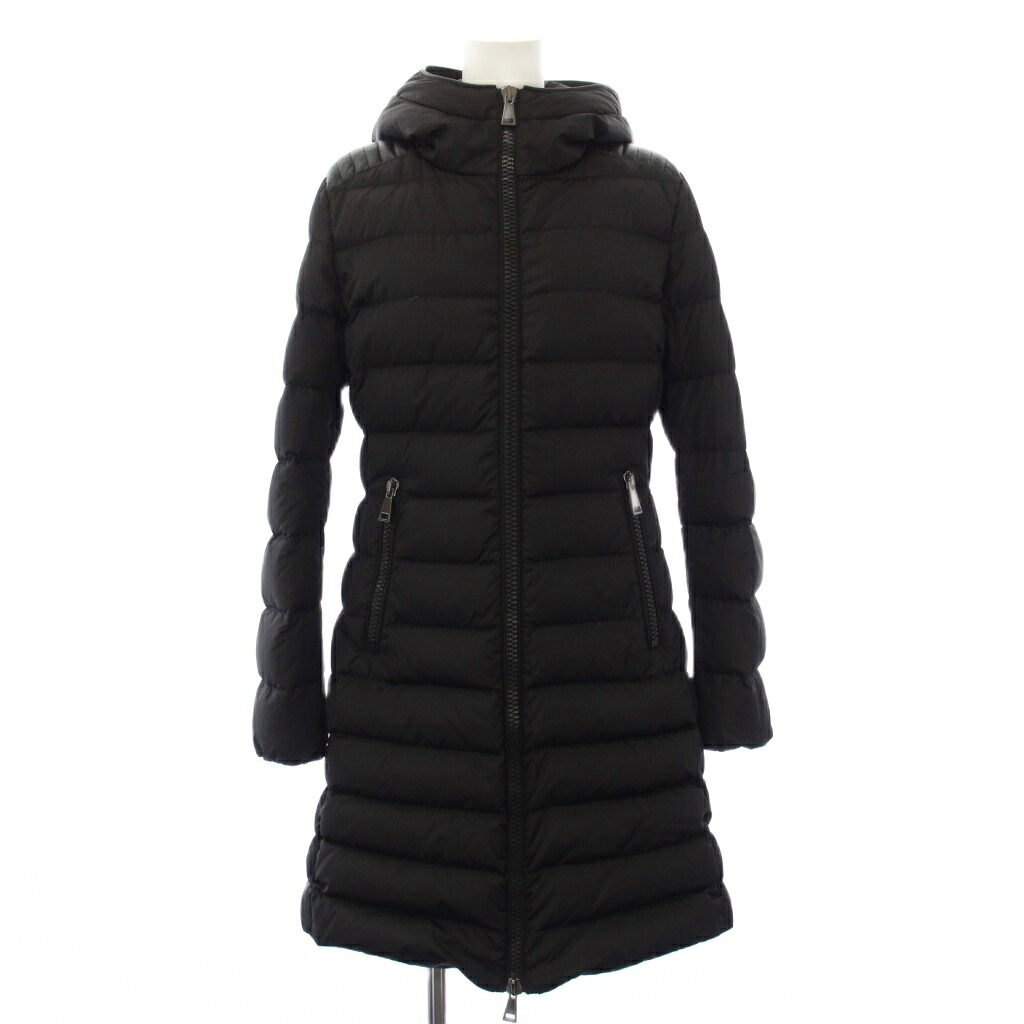 【中古】モンク軌跡 MONCLER TALEV 落ち込む厚地の外套 ロング 2 黒 E20934937085 /KH レディース 【ベクター 古着】 260428