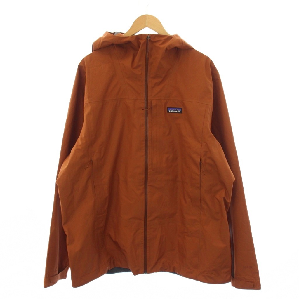 【中古】パタゴニア Patagonia 25SS MEN'S BOULDER FORK RAIN JACKET レインジャケット ジップアップ フード XL オレンジ 85140 /BM メンズ 【ベクトル 古着】 260428|ブランド古着ベクトルプレミアム店
