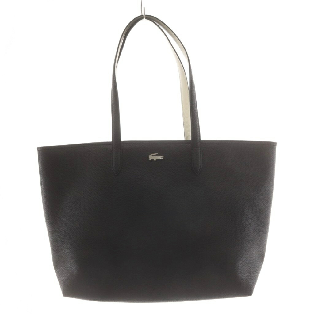 【中古】ラコステ LACOSTE トートバッグ ショルダーバッグ 黒 黒いこと /AN16 レディース 【ベクター 古着】 260507