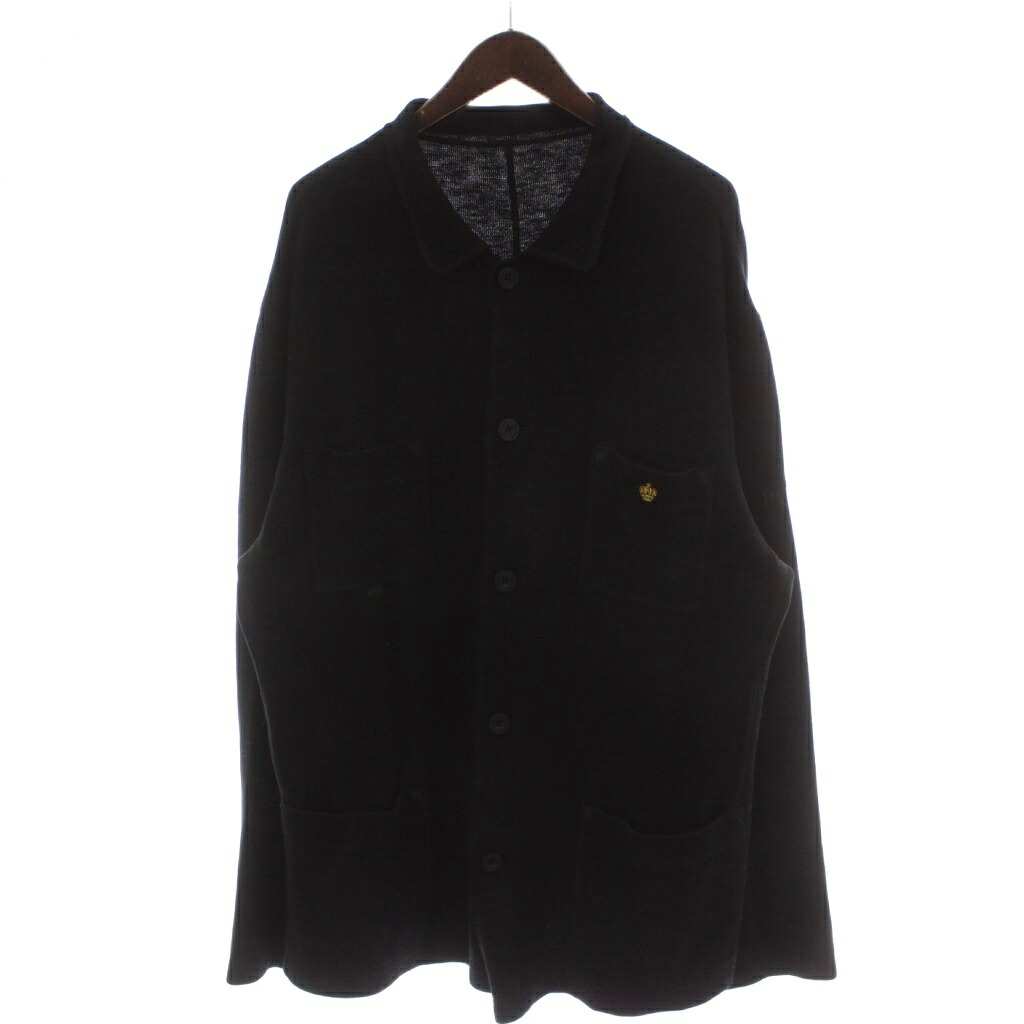 【中古】パ通り手形 Papas ジレー L 黒 長袖 ワンポイント 帯状髪飾り D0461UJ001A /GG メンズ 【ベクター 古着】 260429
