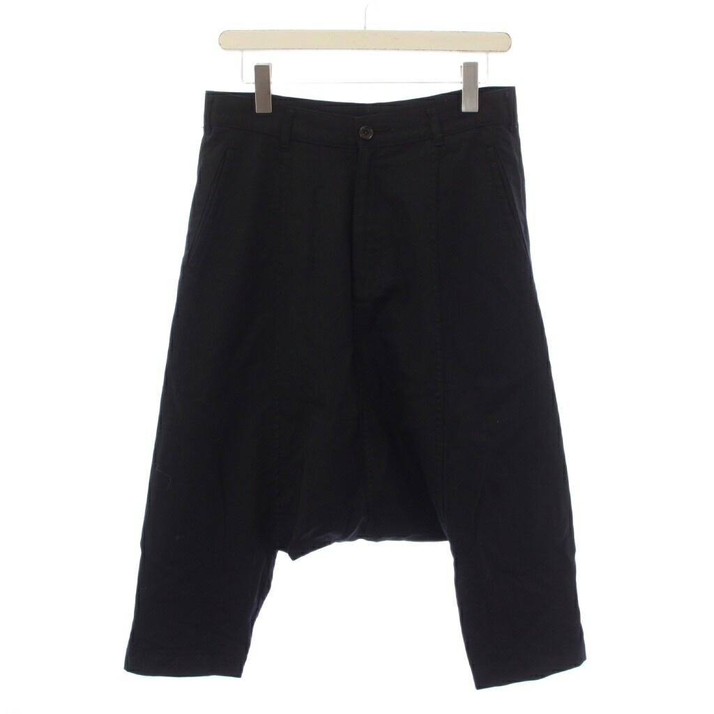 【中古】コムデギャルソンブラック COMME des GARCONS BLACK AD2012 サルエルパンツ ジップフライ ウール XS 黒 1J-P001 /BM メンズ 【ベクトル 古着】 260428|ブランド古着ベクトルプレミアム店