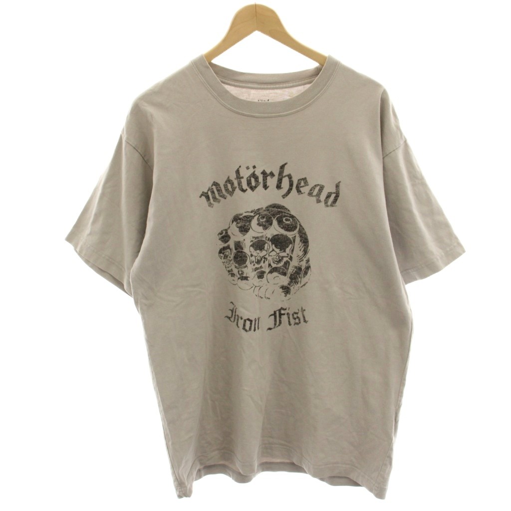 【中古】ネイバーフッド NEIGHBORHOOD × MOTORHEAD ティーシャツ カットソー 半袖 刷り上げる M 薄墨色 /HN メンズ 【ベクター 古着】 260518