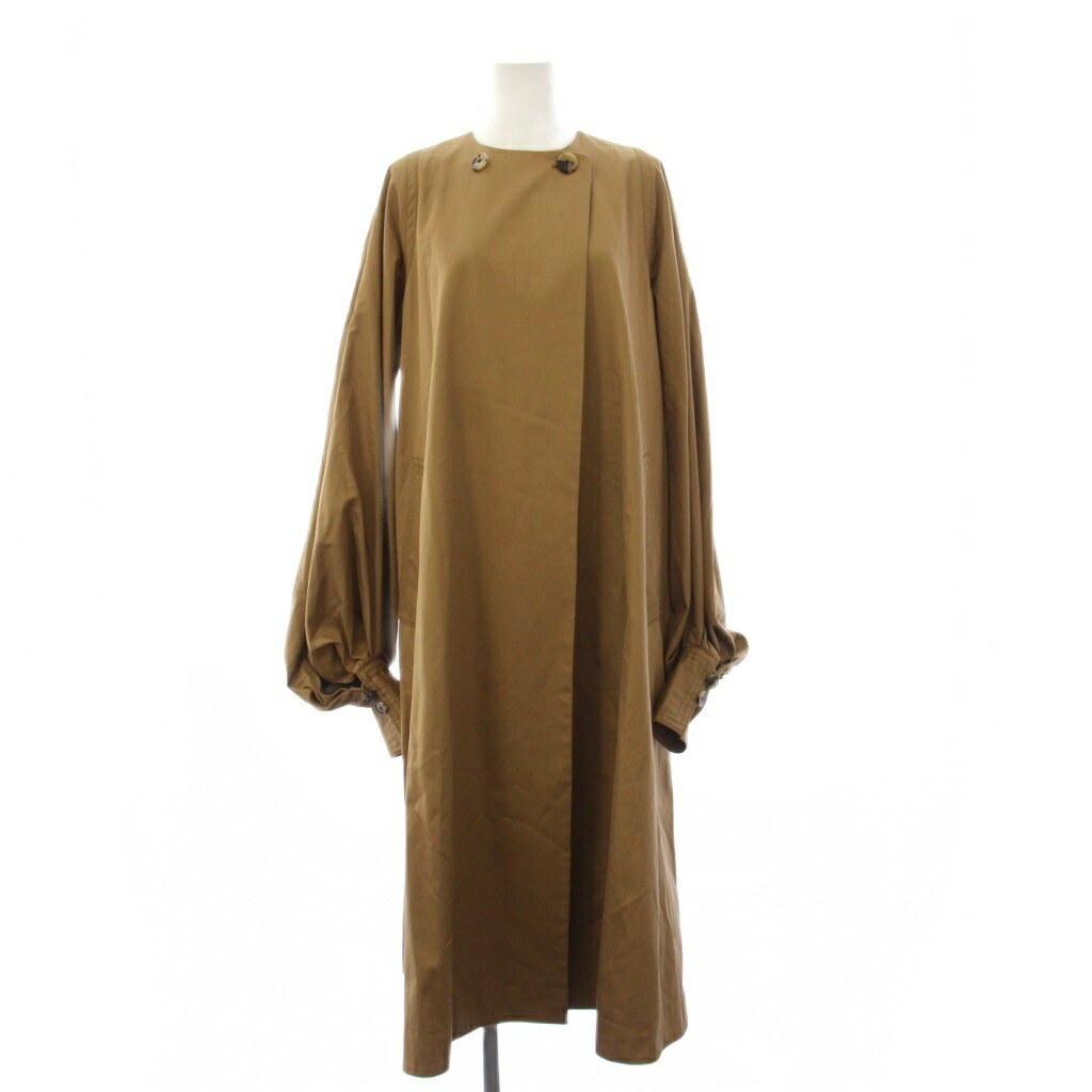 【中古】エリン ELIN トレンチコート アウター ロング 否色合い 36 茶 赤銅色 11801-33-0601 /YT レディース 【ベクター 古着】 260512