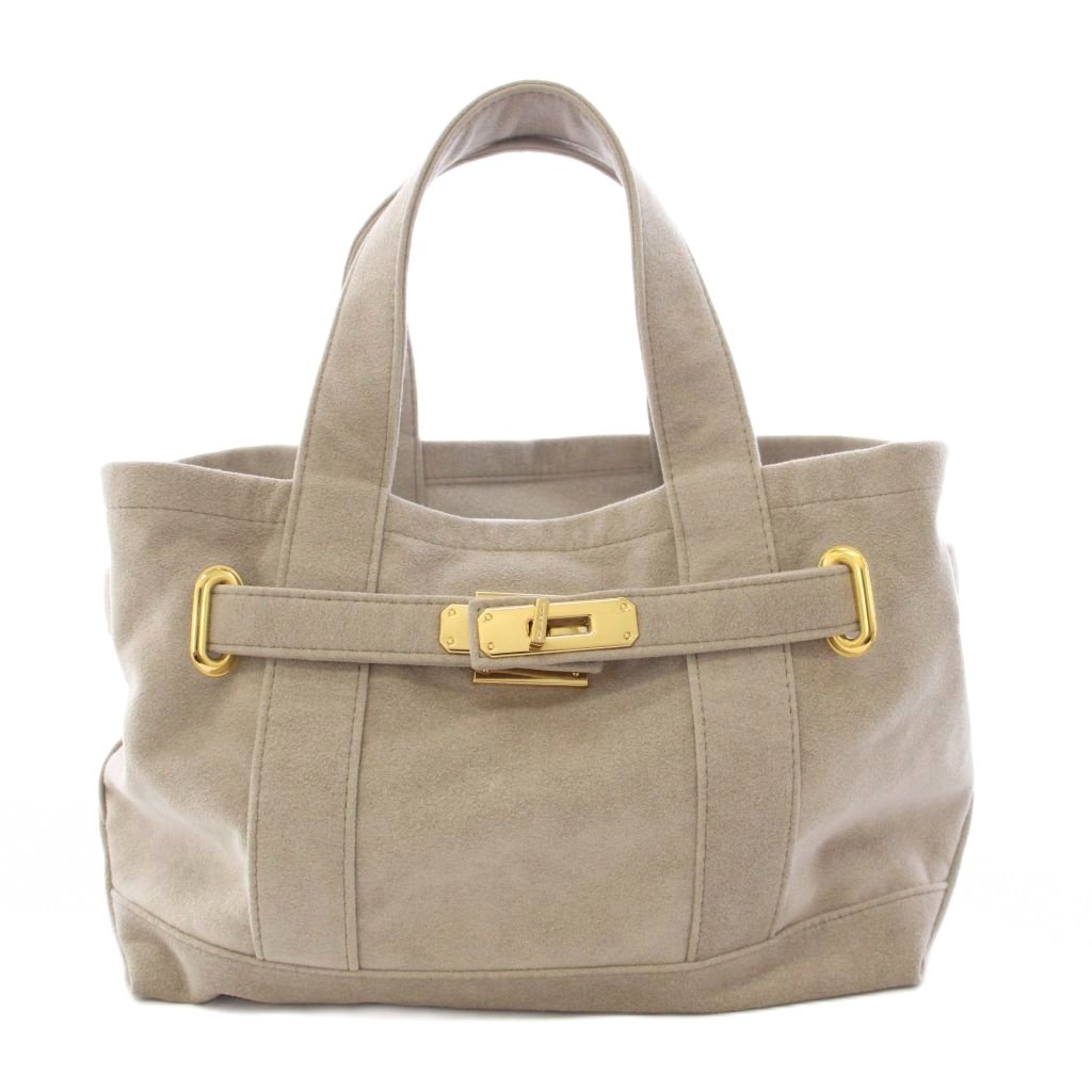【中古】シータパランティカ sita parantica 25SS Ultrasuede カナグツキミニ ハンドバッグ フェイクスエード グレージュ /TK レディース 【ベクトル 古着】 260508｜ブランド古着ベクトルプレミアム店