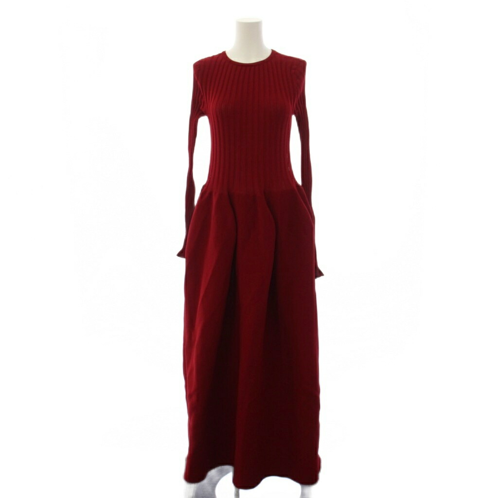 【中古】シーエフシーエル CFCL 22AW POTTERY DRESS 衣装 ロング 長袖 3 赤 CF004KH123 /BM レディース 【ベクター 古着】 260507