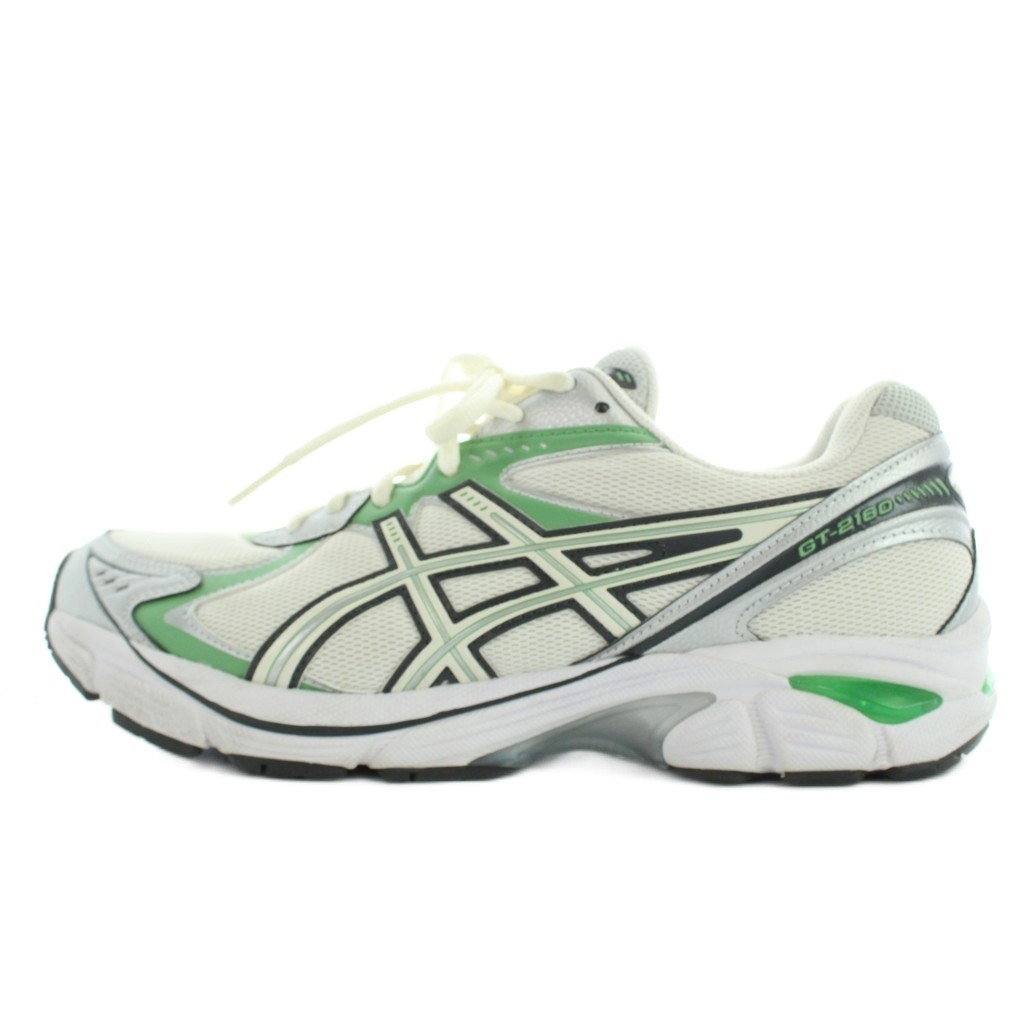 【中古】アシックス asics F960124 スニーカー 置き目とり捨てる メッシュ US9 緑 緑であること 白 白いこと /YI19 メンズ 【ベクター 古着】 260511