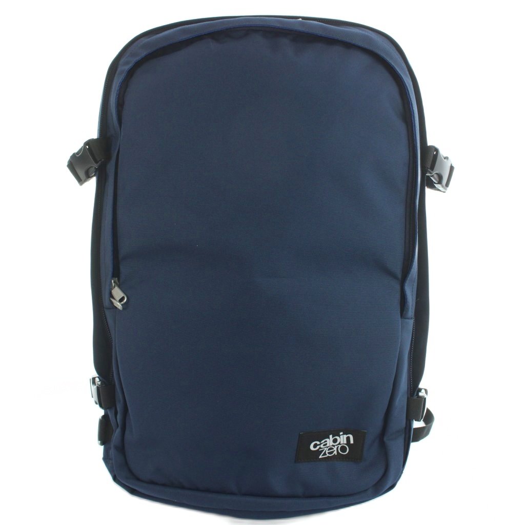 【中古】船室皆無 CabinZero 背嚢 うしろ側風呂敷き包み 向こう正面ファスナー衣嚢 32L 紺 米国海軍 /YI8 メンズ 【ベクター 古着】 260513