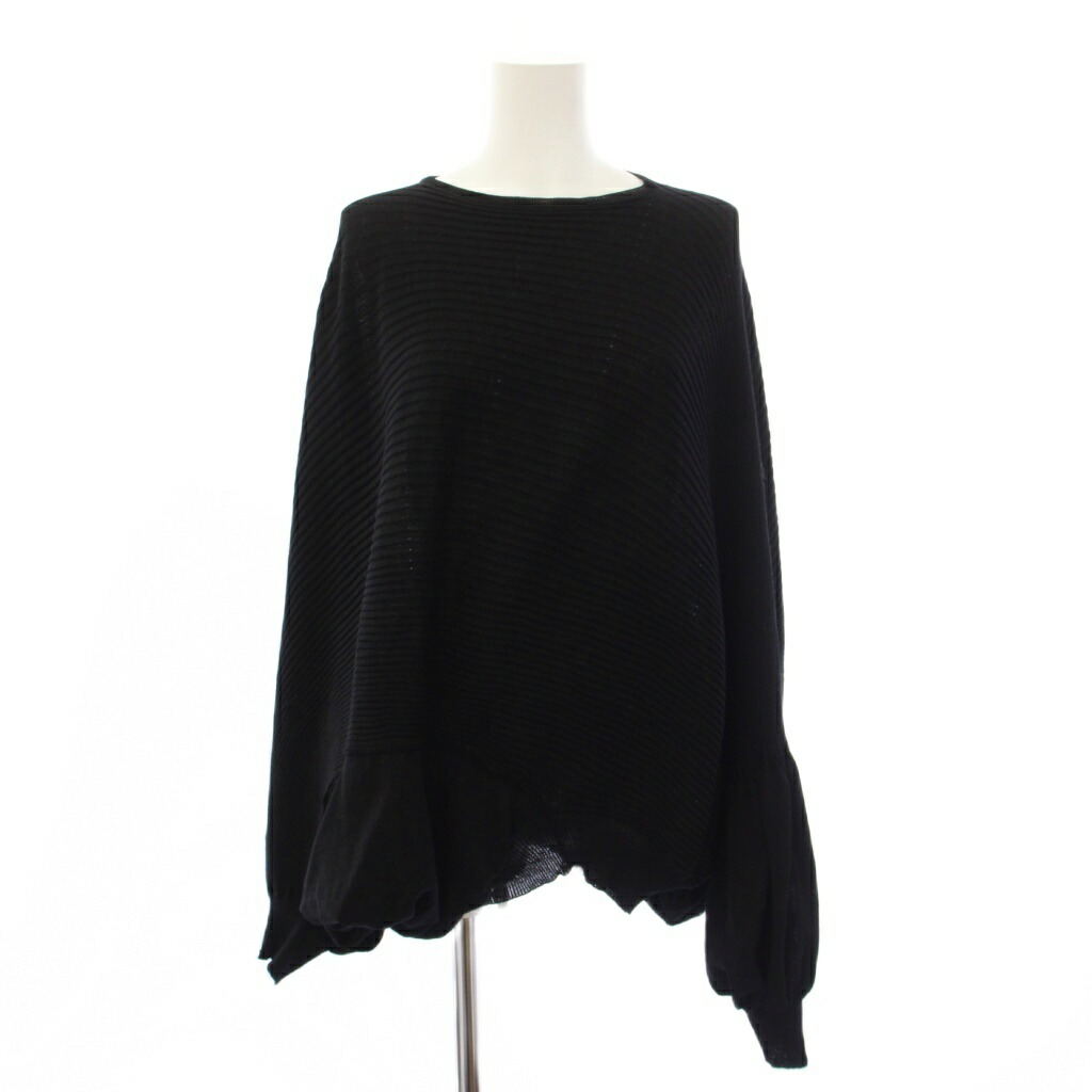 【中古】ジュンヤワタナベ JUNYA WATANABE COMME des GAR?ONS 2022年製 2WAY 編み物 スウェーター 長袖 うつり変わり M 黒いこと JK-N011 /BM レディース 【ベクター 古着】 260519