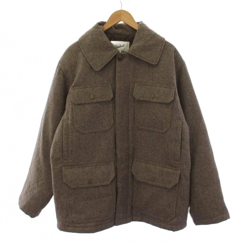 【中古】羊毛分限者 WOOLRICH 中綿上衣 羊毛 L 茶 WJOU0138 /BM メンズ 【ベクター 古着】 260514