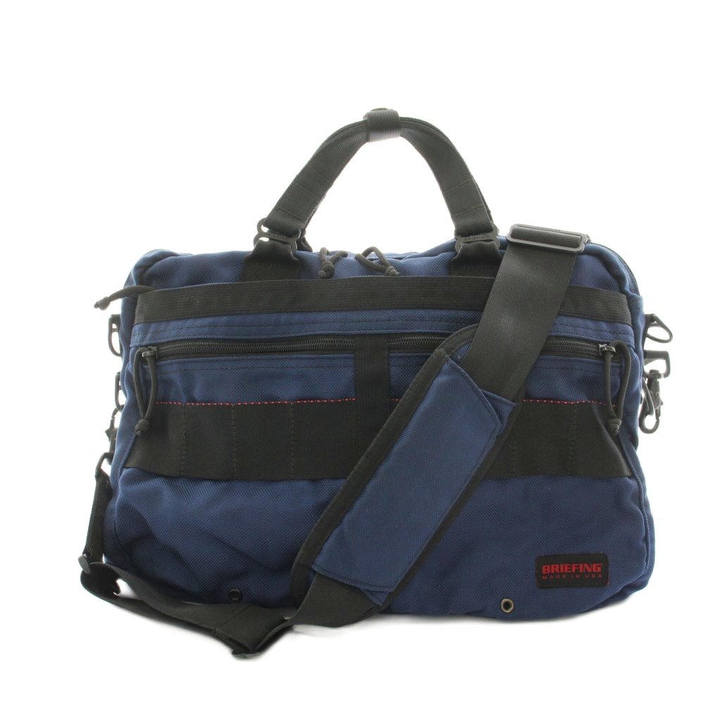 【中古】ブリーフィング BRIEFING 商行為御徒面子 ブリーフ御徒面子 ショルダーバッグ 2way ナイロン 紺 米国海軍 黒 黒いこと /YT メンズ 【ベクター 古着】 260518