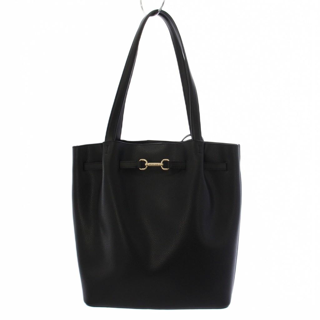 【中古】マイケル教科課程 MICHAEL KORS トートバッグ なめし革 黒 /BM レディース 【ベクター 古着】 260521