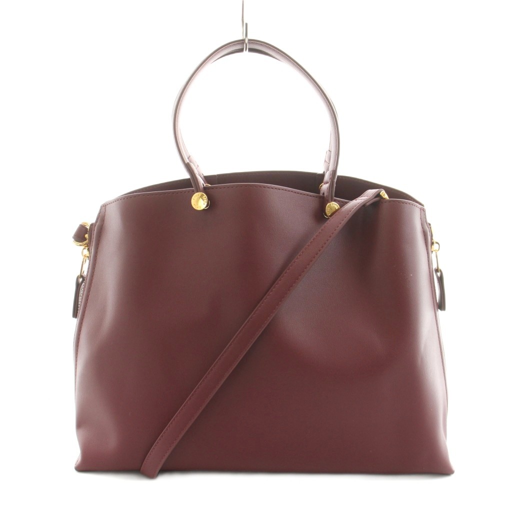 【中古】ロペ ROPE EPOR Y BAG ショルダーバッグ トートバッグ フェイクレザー ボルドーワイン /KU レディース 【ベクター 古着】 260519